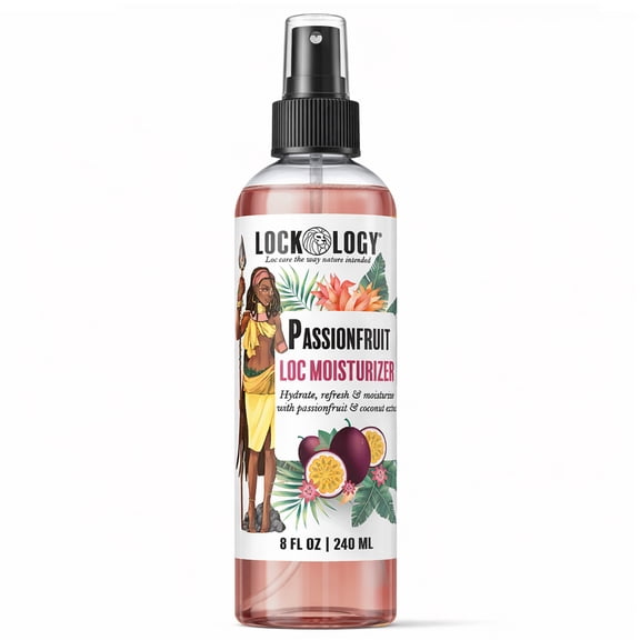 Lockology Passionfruit Loc Spray; Moisturizing and Hydrating Loc Mist for Dreads