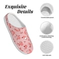 thumbnail image 5 of KLL Cute Pink Squirrel Pattern Adult Unisex Cozy Slippers,Fuzzy Slip-on Slippers TPR Sole Slippers Comfort Plush Home Footwear for Indoor & Outdoor-46/47, 5 of 7