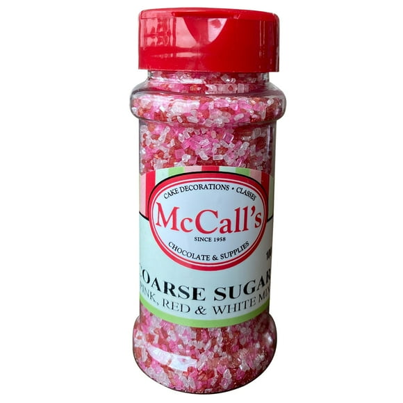 SUGAR COARSE PINK RED & WHITE MIX 100 g
