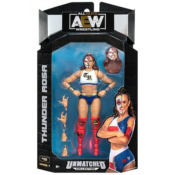 (Rare 1 of 3000) Thunder Rosa - AEW Unmatched Series 7 Jazwares AEW Toy Wrestling Action Figure