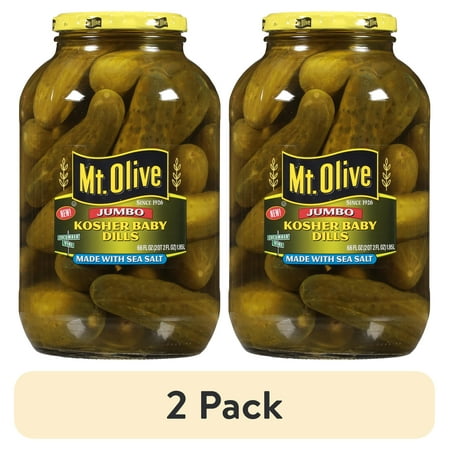 (2 pack) Mt. Olive Kosher Baby Dill Jumbo Pickles - 66 fl oz