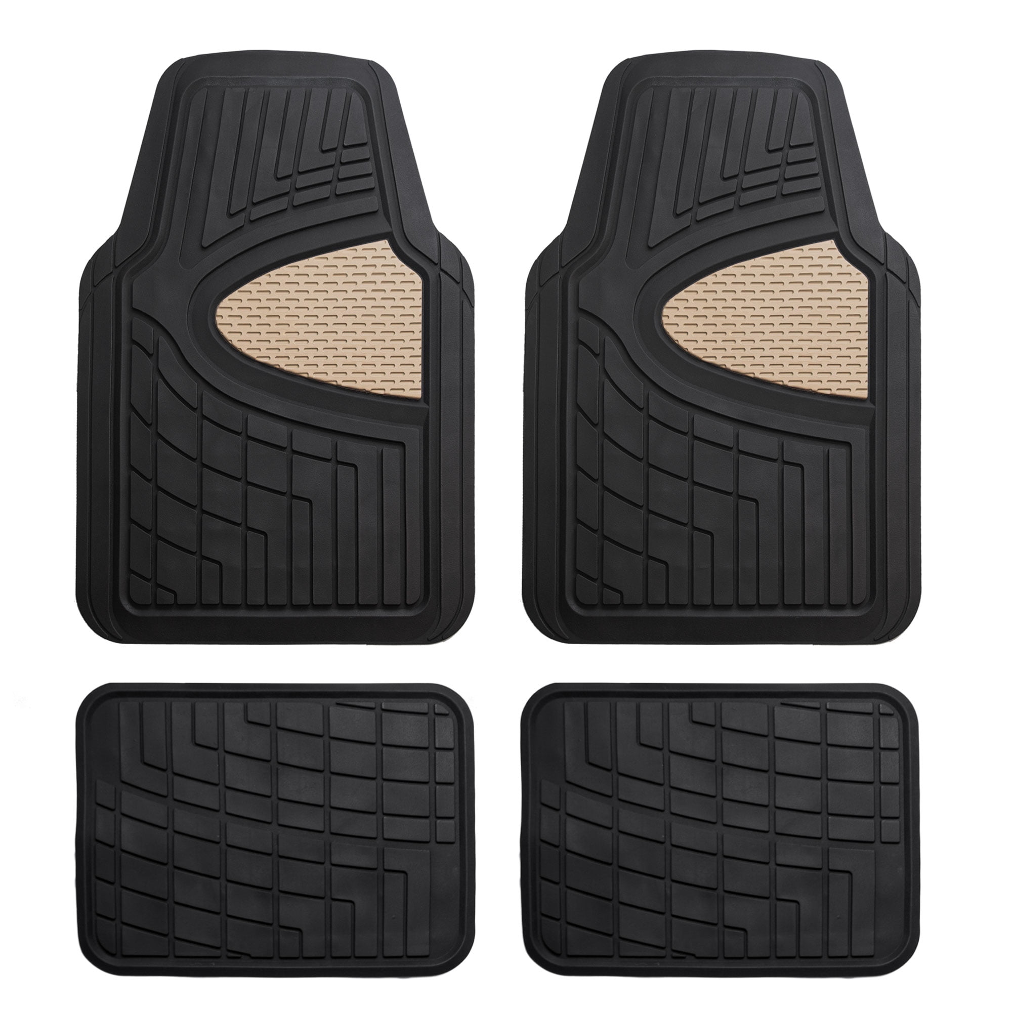 Original Superman Rubber Floor Mats for Car SUV Truck 4 PC Trimmable Heavy Duty 