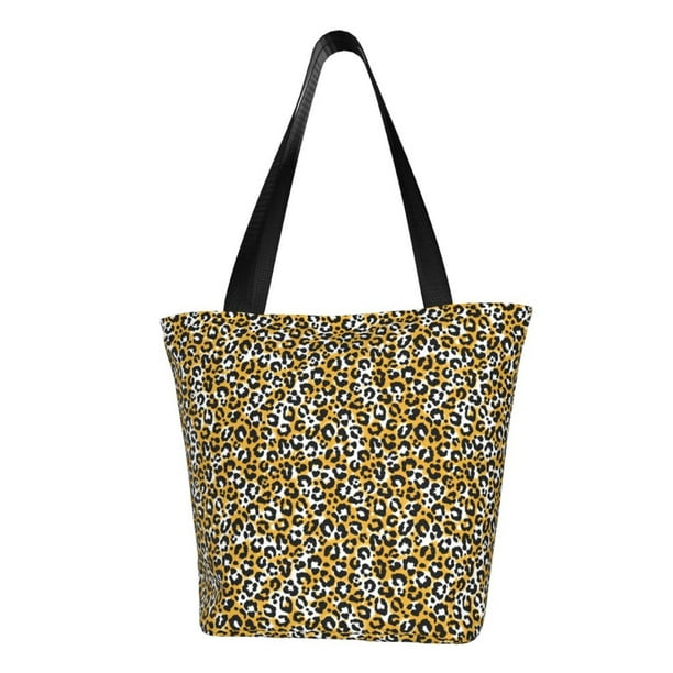 Balery Leopard Bolsa de Hombro con Diseño, Bolsa Grande y Duradera, Bolsa Versátil para Compras