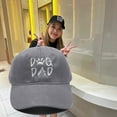 thumbnail image 2 of MIASHUI Outdoor Baseball Cap Dog Dad Embroidered Washed Trucker Hat,Grey, 2 of 4