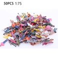 thumbnail image 2 of Lefu 50Pcs Railway Train Painted Figures Model People 1:75 Multicolor Scale Passenger, 2 of 5