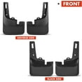 thumbnail image 6 of A-Premium Set of 4PCS Mud Flaps Splash Guards Mudguards Mudflaps with Hardware Kits Accessory Compatible with Ford F-150 2021 2022, Pickup, Without Fender Flares, Front LH RH and Rear LH RH, 6 of 8