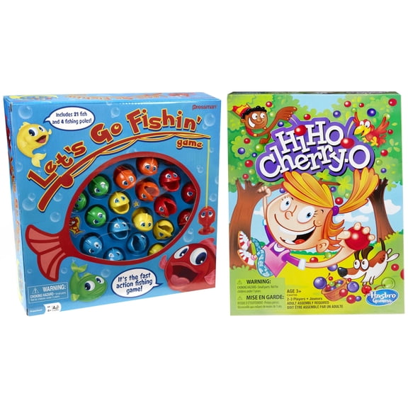 Hiho! Cherry-o Game Pressman toy let's go fishin' game