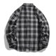 thumbnail image 5 of Blusa y camisa de manga larga con cuello vuelto para hombre, estilo informal, con forro polar, bolsillos con solapa y botones, de poliéster., 5 of 7
