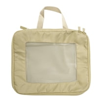 Unique Bargains 1 Pc Portable Packing Cube for Luggage 10.63"x4.72"x8.66" Khaki