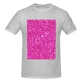 thumbnail image 4 of Bingfone Rose Red Glitter Men'S Loose Fit Short-Sleeve Pocket T-Shirt, 4 of 7