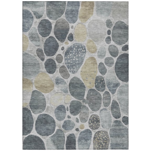 Dalyn Rugs Machine Washable Indoor/Outdoor Chantille Pewter 2'6" x 3'10" Rug