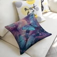 thumbnail image 5 of Butterflies flowers fantasy Linen toss pillowcase Decoration pillowcase Gift preferred 20x20" Cushion cover 1 set Sofa pillowcase Sofa bedroom living room car, 5 of 8