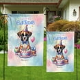 thumbnail image 4 of Happy Birthday Cute Puppy Boxer with Cake Gifts Party Hat Garden Flag 12x18in Double Sided Boxers Dog Lover Gifts Idea Outdoor Decor - 00029, 4 of 5