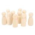 thumbnail image 1 of Muñeca de Madera, Interesante Linda Forma única Muñecas de Clavijas Brillantes para Adornos, 1 of 7