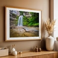 thumbnail image 4 of Eagle Cliff Falls - New York Photography Oak Framed Wall Art Print 24 x 36 inches, 4 of 6