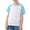 Sky Blue, variant on Hduncf Toddler Baby Girl Boy Cotton Round Neck Color Blocking T-Shirt Top Short Sleeve Shirts Raglan Shirt Baseball Tee Khaki 3 Years