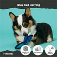thumbnail image 5 of BARK Super Chewer Blue Rad Herring Blue Fish Rubber Dog Toy M, 5 of 9