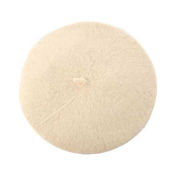 NUZYZ Women Girl Solid Color Warm Winter Beret French Artist Beanie Hat Ski Cap Apricot