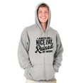 thumbnail image 5 of Another Nice Day Ruined Funny Work Zip Up Hoodie Men's Women's Brisco Brands X, 5 of 6