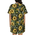 thumbnail image 6 of Sigee Sunflowers for Sleepwear Casual Pjs with Pockets Women's Pajamas Sets Shorts 2 Piece Short Sleeve Lounge Sets Large, 6 of 9