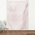 thumbnail image 3 of Floral Fabric by the Yard, Rhythmic Triangles Rose Petals Motifs in Simplistic Composition on Plain Backdrop, Upholstery Fabric for Dining Chairs Home Decor Accents, White Blush by Ambesonne, 3 of 4