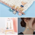 thumbnail image 5 of 10 Pcs Ocean Theme Stitch Markers 10 Styles Starfish/Whale/Shell Alloy Enamel Crochet Stitch Marker Charms Locking Stitch Marker for Knitting Weaving Sewing Accessories Handmade Jewelry for DIY, 5 of 7