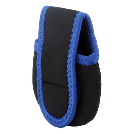 Rupoun Neoprene Baitcasting Reel Case Cover Anti-Collision Storage Bag 5.12 inches / 13 cm Universal Fit Protective Pouch Black For Freshwater Saltwater Anglers Durable Outdoor Gear