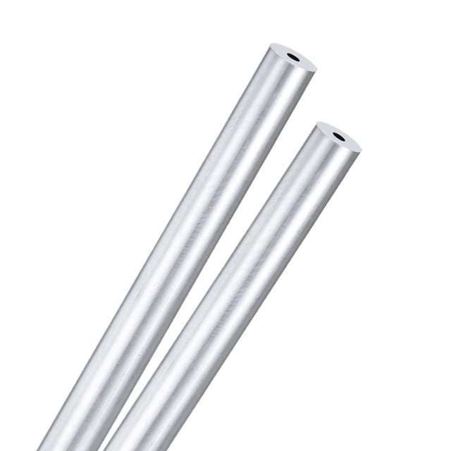 Tubo redondo de aluminio 6063 en paquete de 2, 5mmx18mm(IDxOD) 300mm de longitud