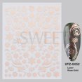 thumbnail image 1 of Pegatinas de copos de nieve para manicura, láminas de decoración navideña, láser bronceado, oro rosa, diseño de uñas, deslizador de Año Nuevo, 2022, 1 of 4