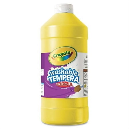 Crayola Washable Yellow Tempera Paint, 32 oz