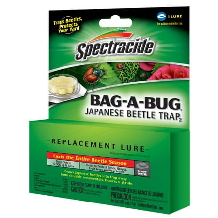 2 Pack SPECTRACIDE JAPANESE BEETLE TRAP BAG A BUG REPLACEMENT LURE BAIT (Best Bug Out Bag Contents)
