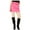Pink - pink, variant on bar III Womens Faux Leather Mini Skirt, Pink, XX-Small