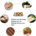 thumbnail image 2 of Dosaele Small Toaster Oven Tray with Cooling Rack Stainless Steel Small Toaster Oven Baking Pan and Cookie Sheet for Baking Rectangle Mirror Finish  Thick & Sturdy, 2 of 5