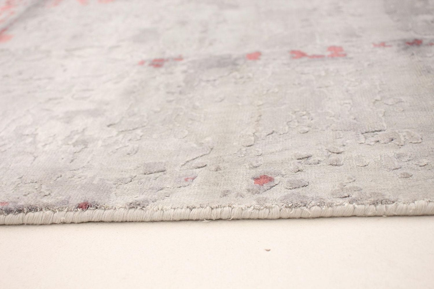 ECARPETGALLERY 5'4" x 7'8" Carved Galleria Hand Loomed Area Rug for Living Room, Dining Room and Bedroom in Grey