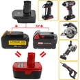 thumbnail image 2 of DM18GL Adapter Compatible with Milwaukee/Dewalt 18V 20V Battery to for Craftsman 19.2V C3 Tool with USB, 2 of 12