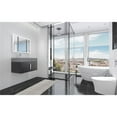thumbnail image 5 of Amazon 30" Black Wood Floating Vanity with Gray Top and Chrome Trim, 5 of 10