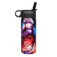thumbnail image 2 of 18OZ Sports Insulated Kettle Drinking Cup Gojo And Sukuna Friendship Water Bottle Stainless Steel Kettle Portable Cup For Gym Outdoor Sports(With Straw), 2 of 9