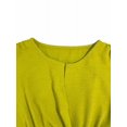 thumbnail image 4 of Robe Midi T-Shirt Sans Manches Décontractée d'Été pour Femmes, Coupe Ajustée, Taille à Nouer, Débardeur, Longues Robes, Robe de Vacances, Jaune, P, 4 of 10
