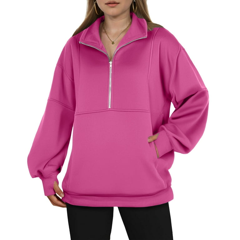 NOLDARES Womens Pullover Fall Long Sleeve 1/4 Zip Pullover
