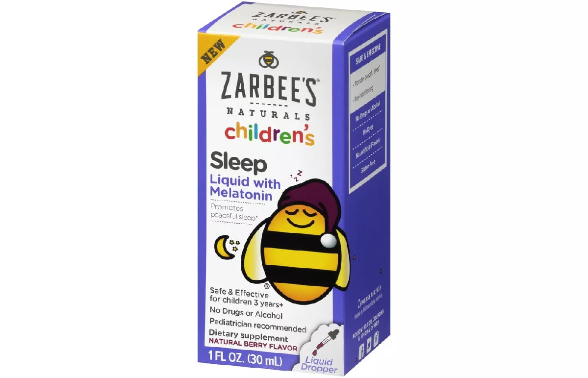 Zarbee's Naturals Children's Sleep Liquid With Melatonin Supplement