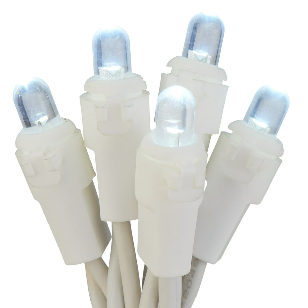 Holiday Time High Density Cool White LED Icicle Christmas Lights, 15