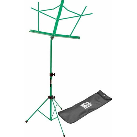 On Stage Folding Music Stand with Carrying Bag, Green
