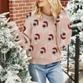 thumbnail image 5 of Christmas Sweaters for Women 2025 Long Sleeve Crewneck Glass Sequin Knitted Pullover Sweater Jumper Tops, 5 of 7
