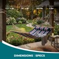 thumbnail image 3 of Bliss Hammocks Caribbean Hammock with Pillow and Hardware, 48 Inch Wide, Patriot, 3 of 12
