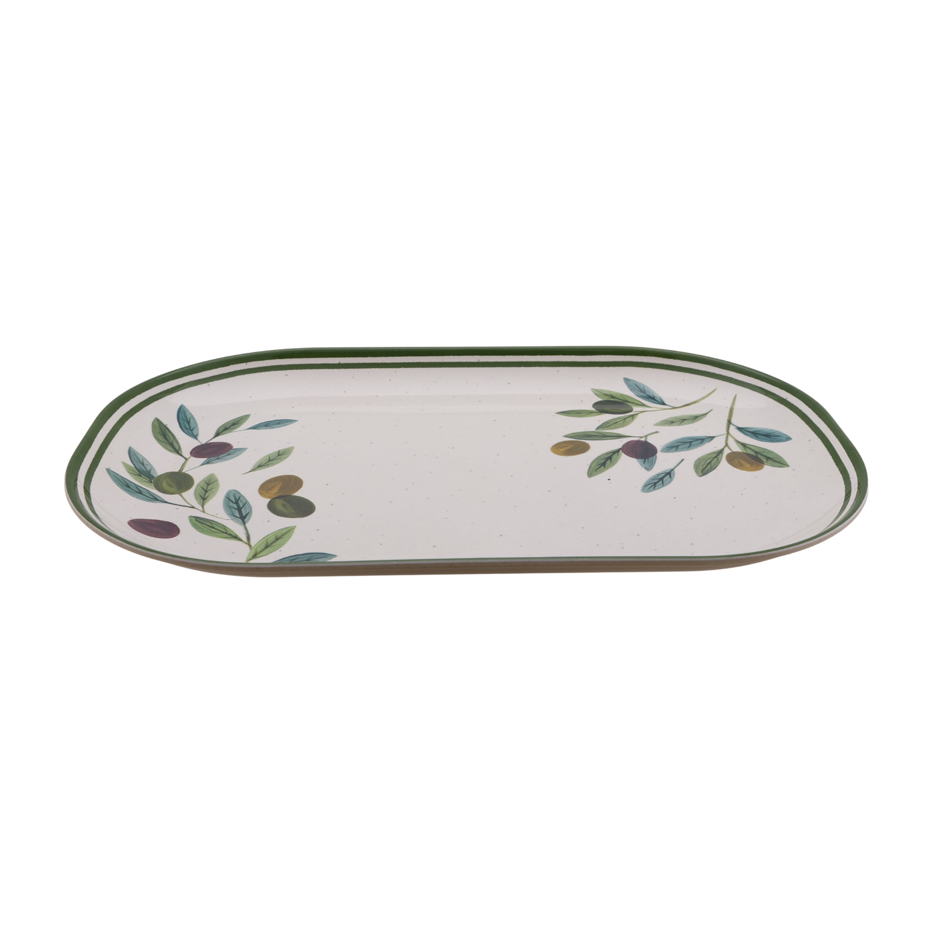 Better Homes & Gardens Bamboo Melamine Tray Olive Finish