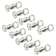 thumbnail image 4 of Parrots Leg Rings, 10Pcs 360° 2 Rings Desigh Stainless Steel Birds Training Leash Rings  For Medium-sized Bird 2#,4#,6#,8#, 4 of 8