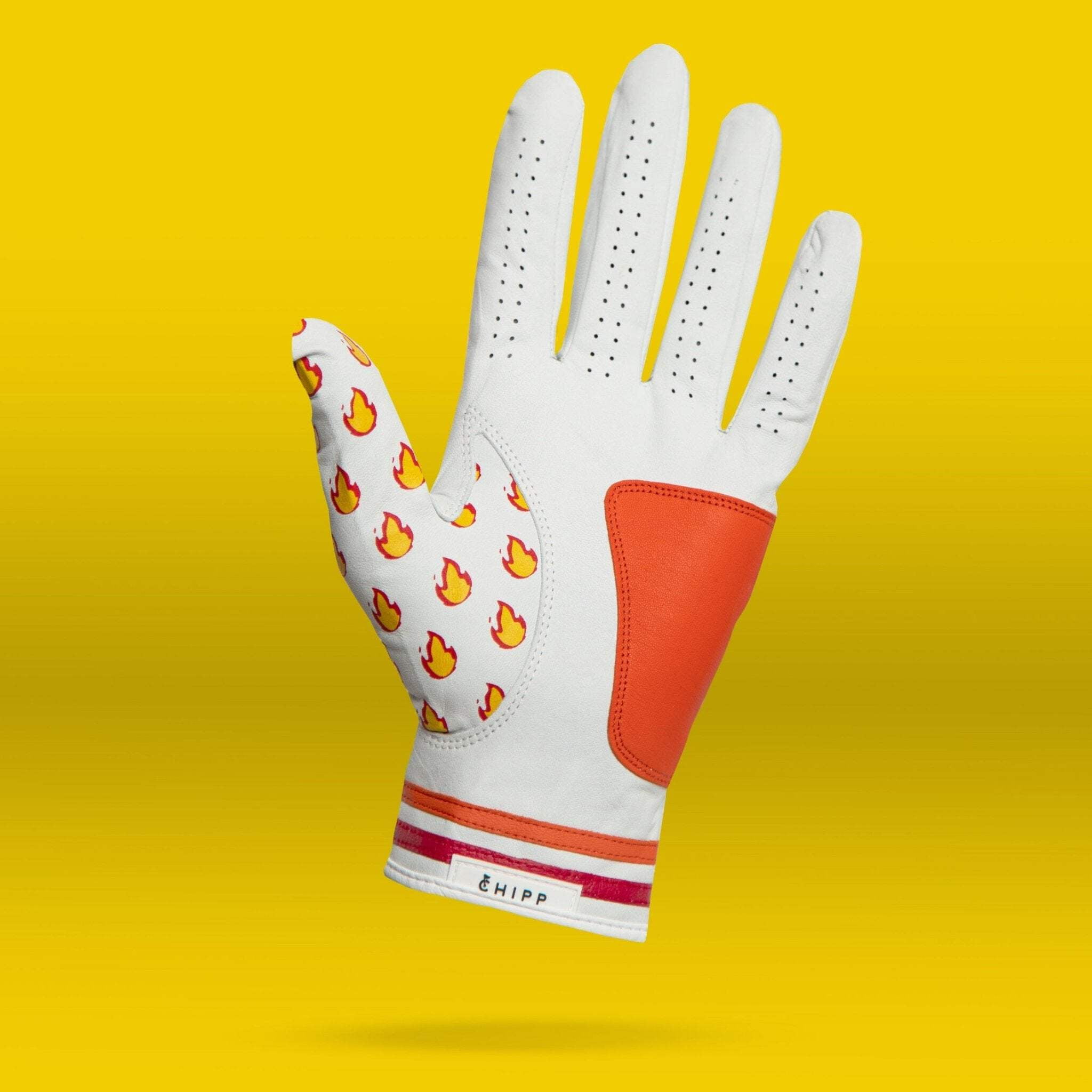 Hot Hand Flame Golf Glove | Premium Cabretta Leather & Supportive Palm Pad