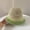 Gradient color-beige color, variant on Version Of Handmade Woven Gradient Big Eaves Straw Hat Female Summer Travel Sun Sunscreen Can Fold The Solar Hat Tide