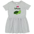 thumbnail image 3 of Inktastic I Love Turtles Girls Toddler Dress, 3 of 5
