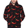 thumbnail image 4 of Hoodies for Men - Red Hot Chili Long Sleeve Comfrt Men'S Fashion Hoodies & Sweatshirts, Sweatshirts for Men Hoodies Pullover Clothing Clothes with Pouch, 4 of 7